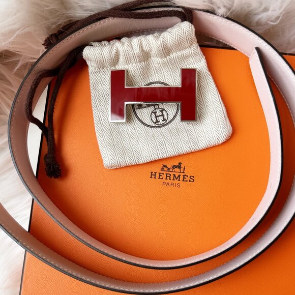HERMES Constance Reversible  H Belt, Size 80-NEW main image 12